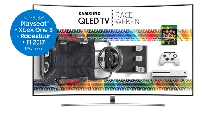 Samsung Race weken QLED tv aanbieding MediaMarkt