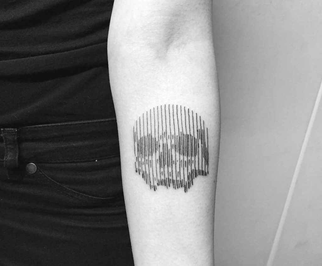 tattoos met lijnen Francesco Rossetti