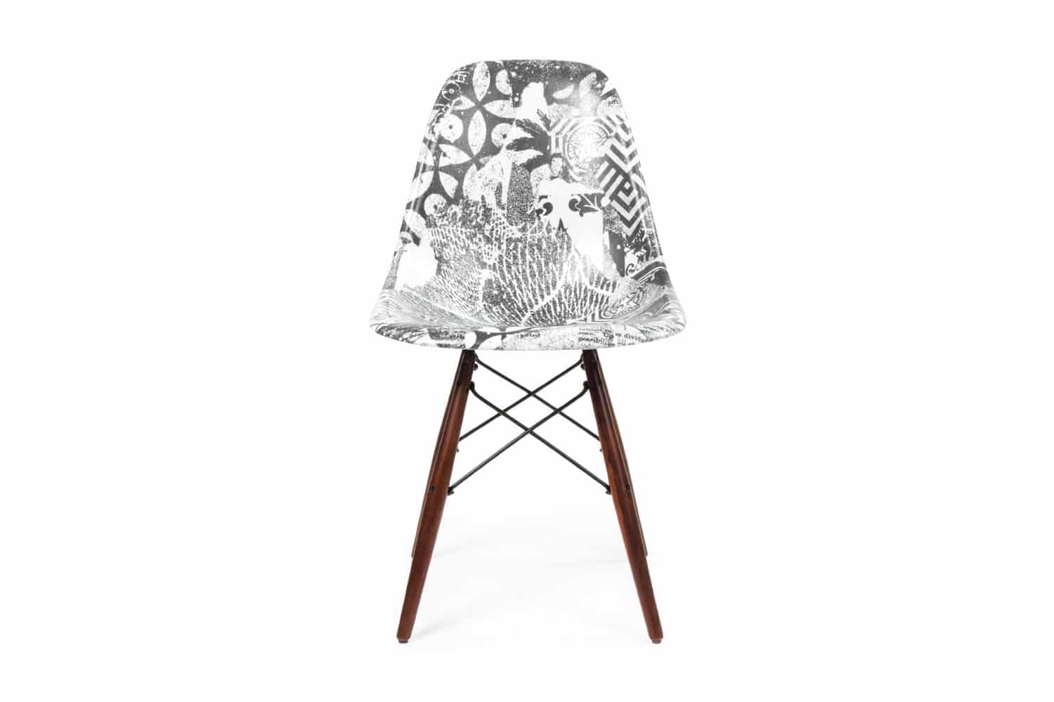 Shepard Fairey, Modernica & Beyond the Streets Side Shell Dowel Chair