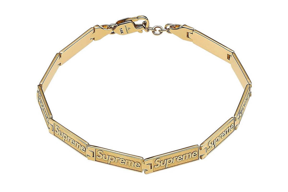 Supreme x Jacob & Co. Engraved Link Bracelet