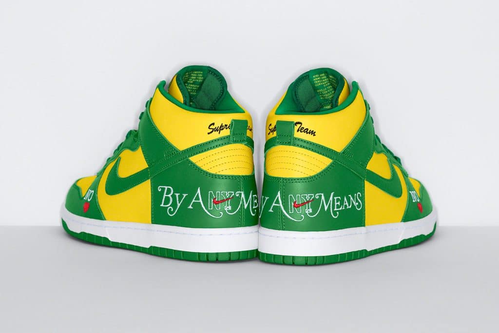 Supreme x Nike SB Dunk High "By Any Means" Spring/Summer 2022 sneakers