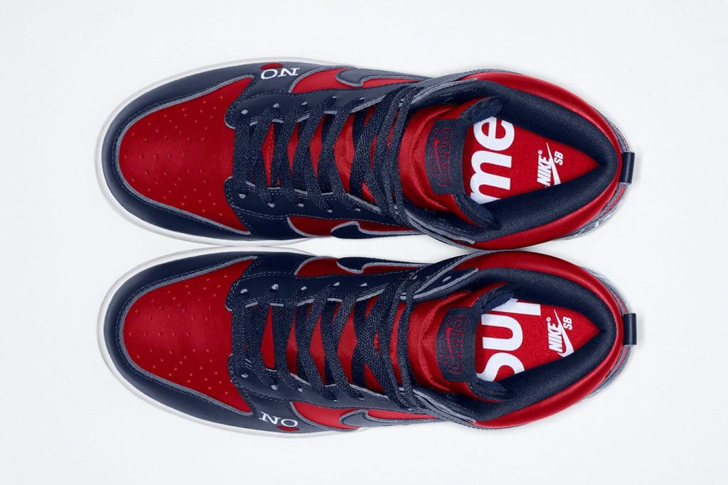 Supreme x Nike SB Dunk High "By Any Means" Spring/Summer 2022 sneakers