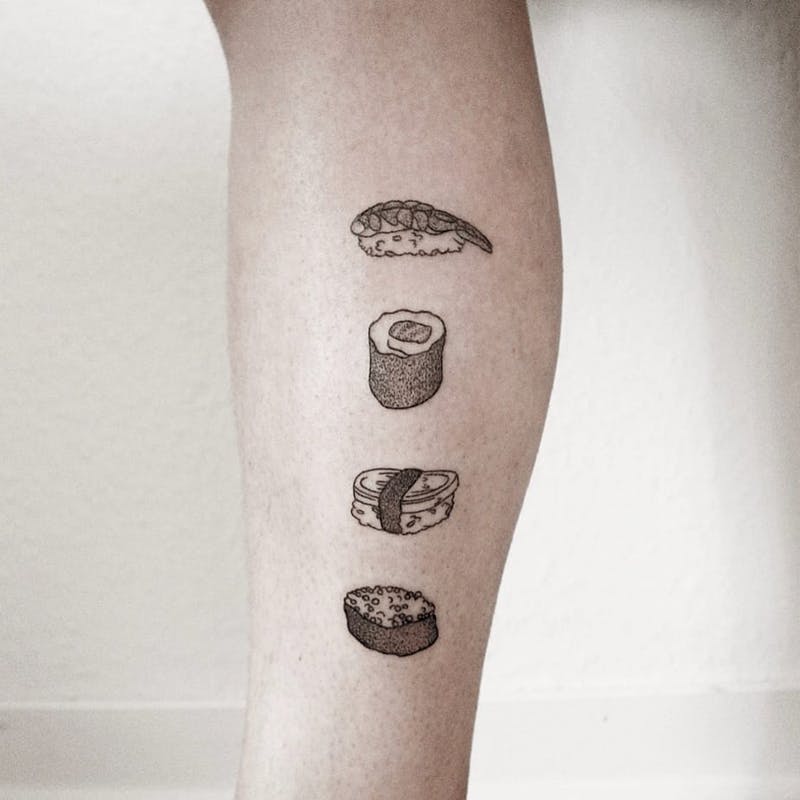sushi tattoos
