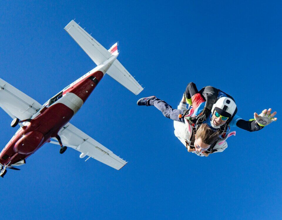 tandemsprong tips locatie parachutespringen