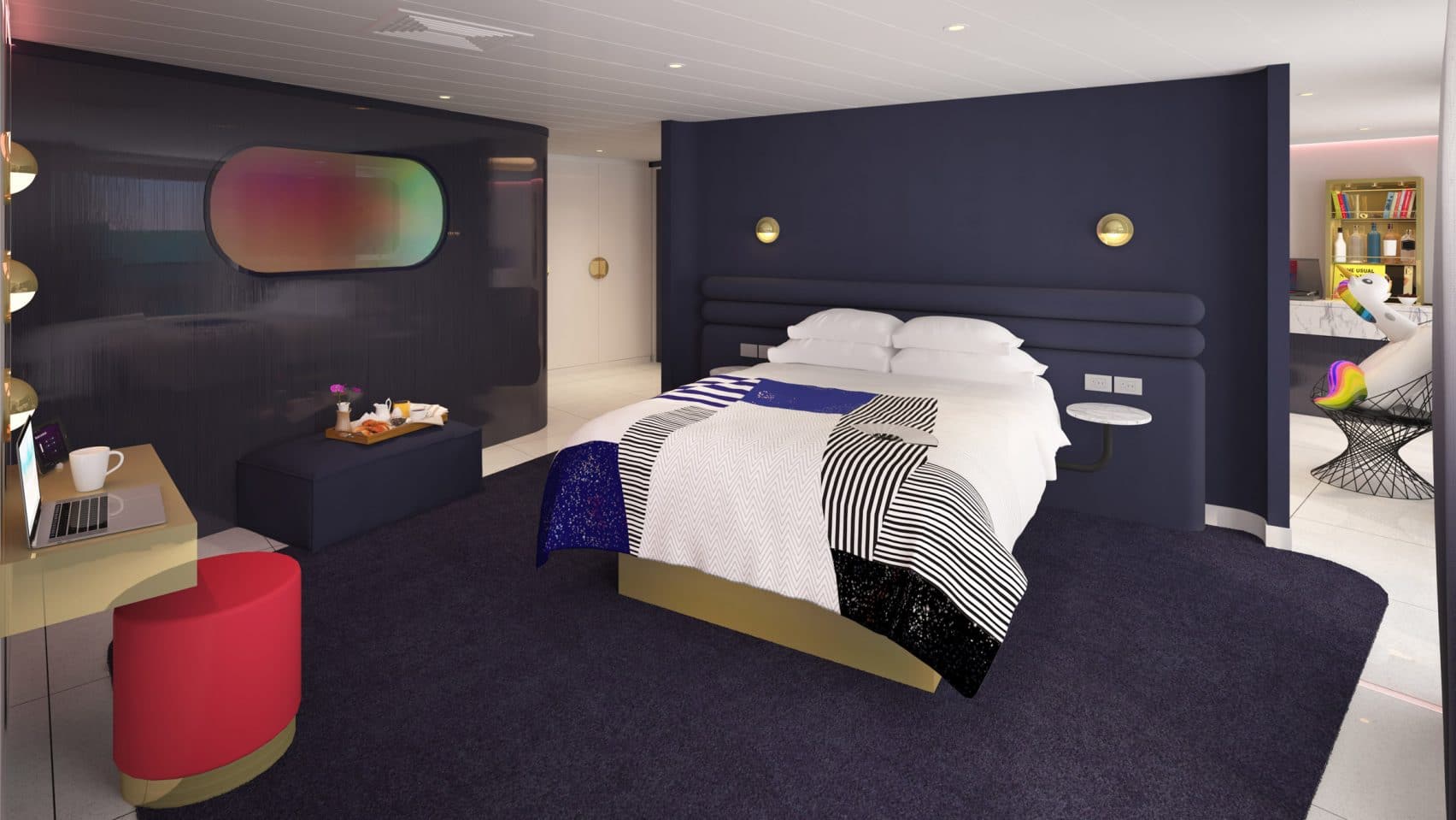 Virgin cruiseschip suites Tom Dixon
