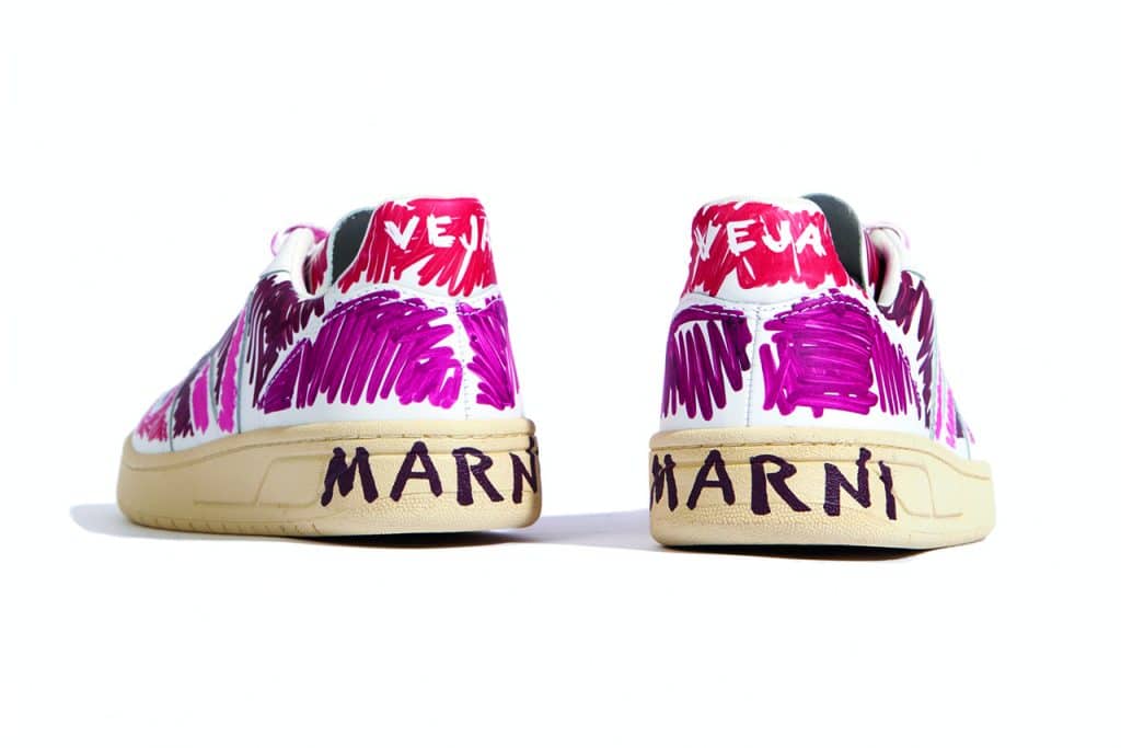 Marni x Veja V-15 V-10 sneakers samenwerking